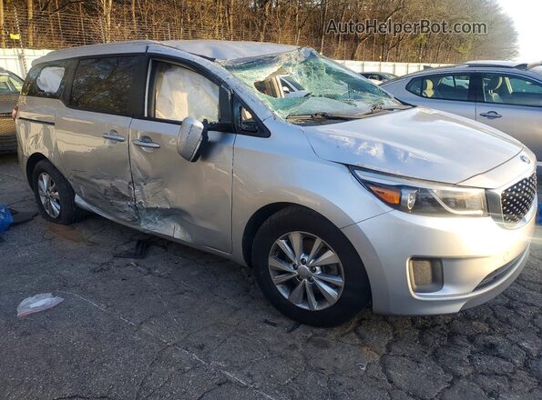 KNDMB5C17G6163233 2016 KIA SEDONA Серебряный Передняя правая четверть