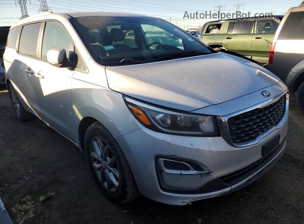 KNDMB5C17K6510522 2019 KIA SEDONA Silver Front right