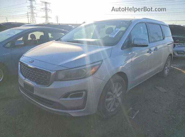 KNDMB5C17K6510522 2019 KIA SEDONA Silver Front left