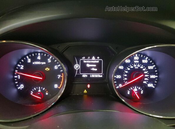 KNDMB5C18H6265268 2017 KIA SEDONA Серебряный Вид щитка приборов