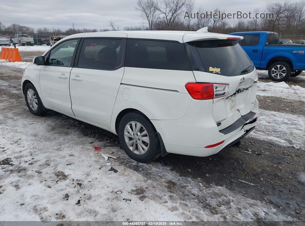 KNDMB5C18J6374786 2018 KIA SEDONA Белый Задняя левая четверть