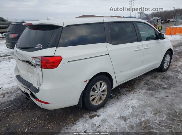 KNDMB5C18J6374786 2018 KIA SEDONA Белый Задняя правая четверть