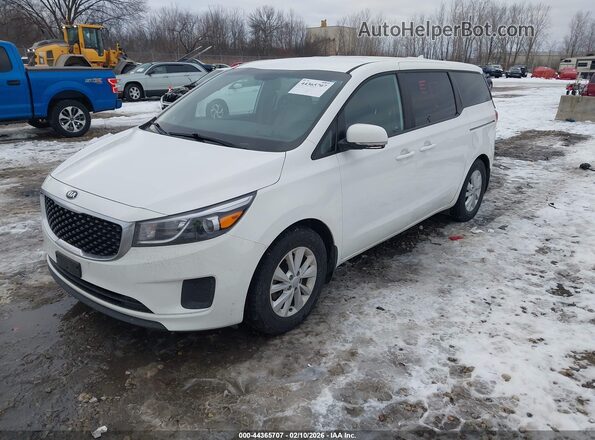KNDMB5C18J6374786 2018 KIA SEDONA Белый Передняя левая четверть