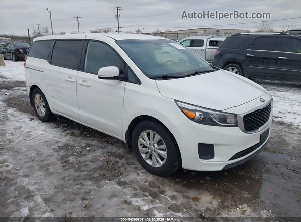 KNDMB5C18J6374786 2018 KIA SEDONA Белый Передняя правая четверть