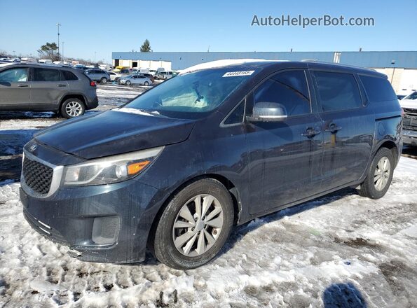 KNDMB5C1XG6096689 2016 KIA SEDONA Черный Передняя левая четверть