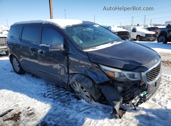KNDMB5C1XG6096689 2016 KIA SEDONA Черный Передняя правая четверть