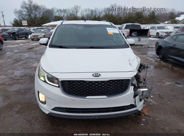 KNDMC5C13H6327883 2017 KIA SEDONA Белый Вид щитка приборов