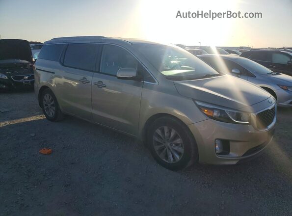 KNDMC5C1XG6100446 2016 KIA SEDONA Кремовый Передняя правая четверть