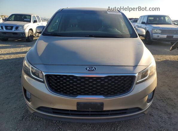 KNDMC5C1XG6100446 2016 KIA SEDONA Кремовый Вид спереди