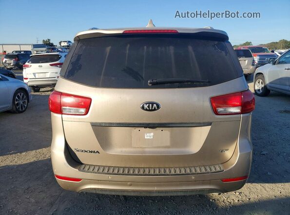 KNDMC5C1XG6100446 2016 KIA SEDONA Кремовый Вид сзади