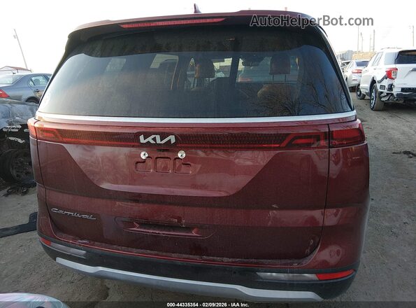 KNDNB4H38N6169869 2022 KIA CARNIVAL MPV Красный 