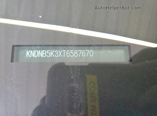 KNDNB5K3XT6587670 2026 KIA CARNIVAL Gray Вид наклейки з VIN-кодом
