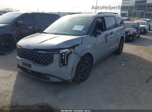 KNDNE5KA2S6043720 2025 KIA CARNIVAL MPV HYBRID Серый Передняя левая четверть