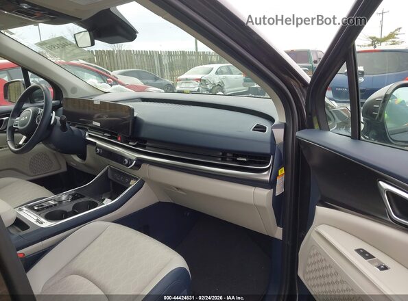 KNDNE5KA7S6030607 2025 KIA CARNIVAL MPV HYBRID Черный Вид салона спереди
