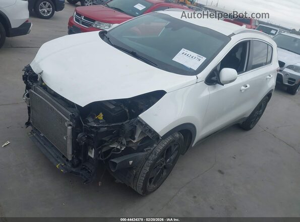KNDP63AC6L7770805 2020 KIA SPORTAGE White Vista tres cuartos delantera izquierda