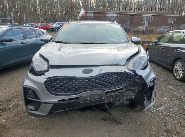 KNDP6CAC0M7911451 2021 KIA SPORTAGE Silver Widok z przodu
