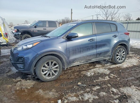 KNDP6CAC1N7957419 2022 KIA SPORTAGE Синий Передняя левая четверть