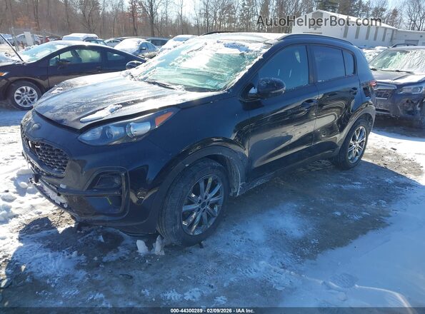 KNDP6CAC7N7024432 2022 KIA SPORTAGE Черный Передняя левая четверть