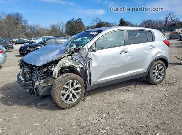 KNDPB3AC8G7876805 2016 KIA SPORTAGE Серебряный Передняя левая четверть