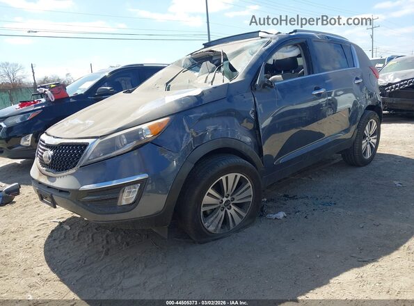 KNDPC3AC9G7803293 2016 KIA SPORTAGE Blue წინა მარცხენა ხედი სამი მეოთხედიდან
