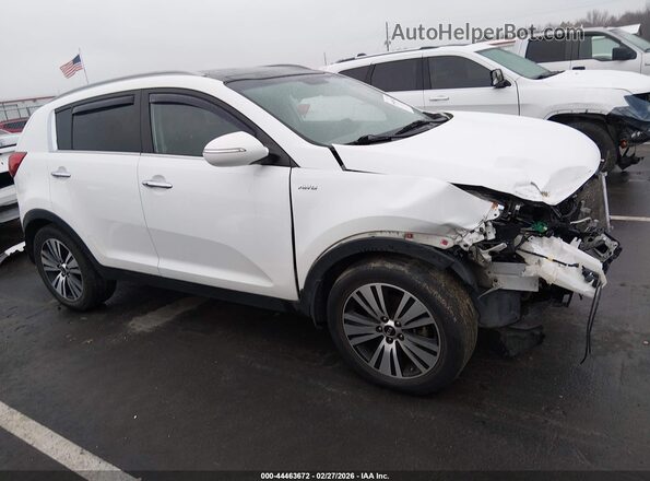 KNDPCCAC6G7864388 2016 KIA SPORTAGE White უკანა სალონის ხედი