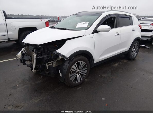 KNDPCCAC6G7864388 2016 KIA SPORTAGE White წინა მარცხენა ხედი სამი მეოთხედიდან