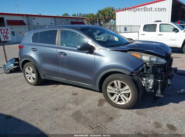 KNDPM3AC0K7491256 2019 KIA SPORTAGE Light Blue Передня права чверть