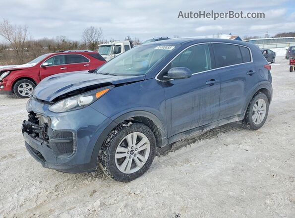 KNDPM3AC0K7626820 2019 KIA SPORTAGE Синий Передняя левая четверть