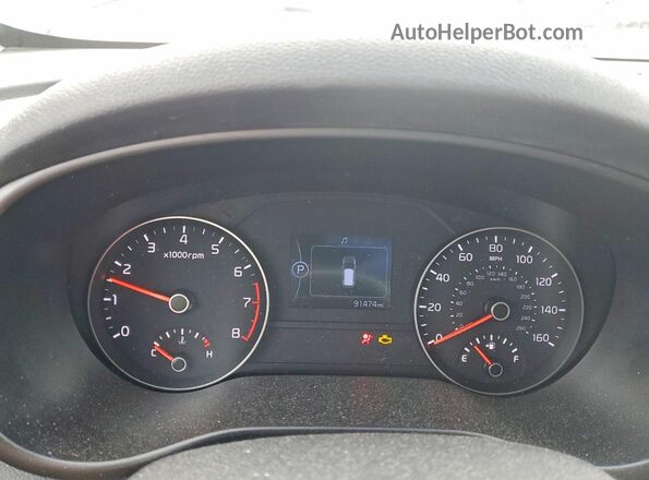 KNDPM3AC0K7626820 2019 KIA SPORTAGE Синий Вид щитка приборов