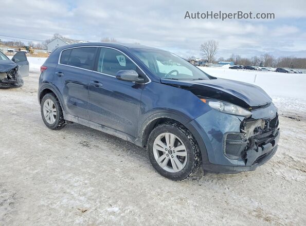 KNDPM3AC0K7626820 2019 KIA SPORTAGE Синий Передняя правая четверть