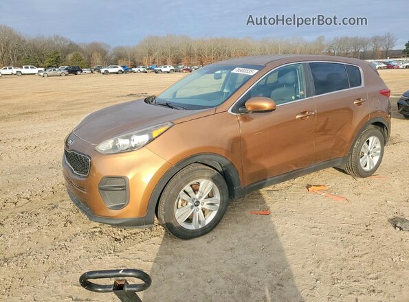 KNDPM3AC3H7088364 2017 KIA SPORTAGE Оранжевый Передняя левая четверть