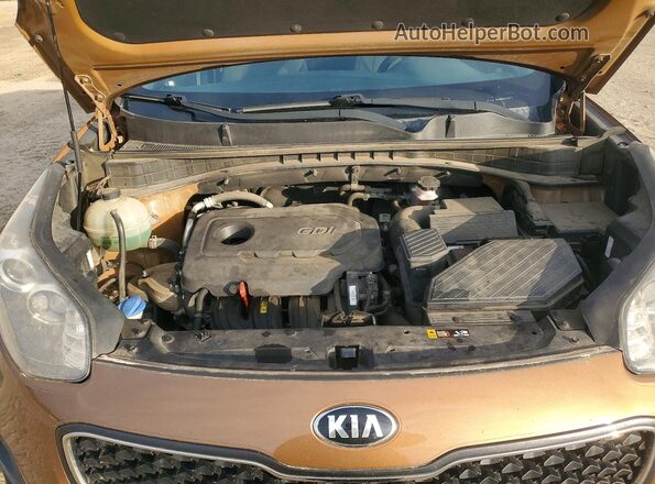 KNDPM3AC3H7088364 2017 KIA SPORTAGE Оранжевый Вид подкапотного пространства