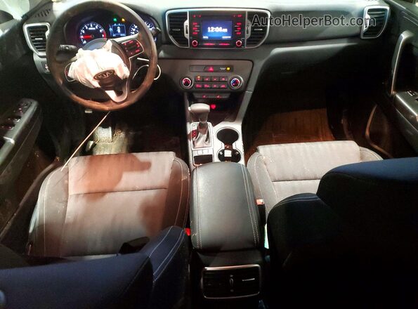 KNDPM3AC9K7571087 2019 KIA SPORTAGE Blue Առջևի վահանակի տեսք