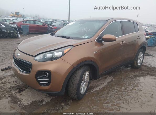 KNDPMCAC0K7576792 2019 KIA SPORTAGE Brown Передня ліва чверть
