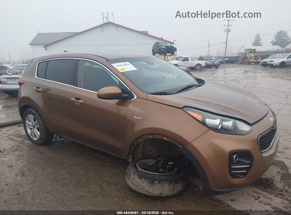 KNDPMCAC0K7576792 2019 KIA SPORTAGE Brown Вид спереду