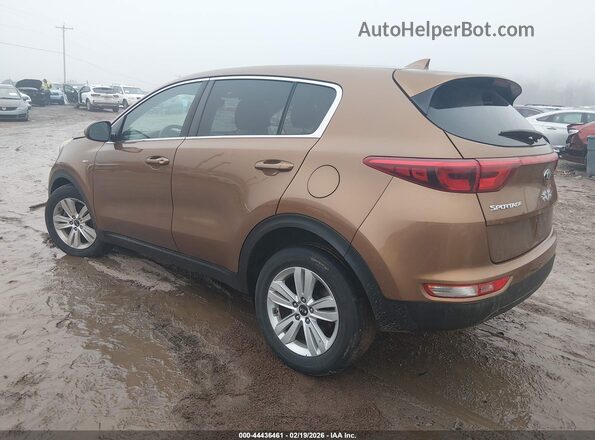 KNDPMCAC0K7576792 2019 KIA SPORTAGE Brown Задня ліва чверть