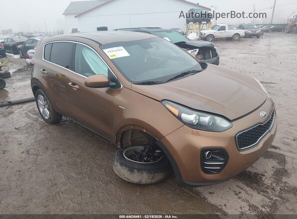KNDPMCAC0K7576792 2019 KIA SPORTAGE Brown Передня права чверть