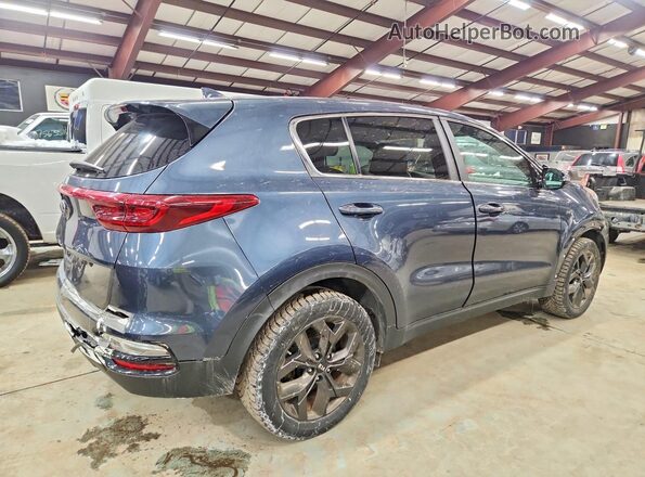 KNDPMCAC2N7017832 2022 KIA SPORTAGE Синий Задняя правая четверть