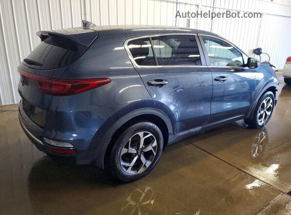 KNDPMCAC3N7999662 2022 KIA SPORTAGE Синий Задняя правая четверть
