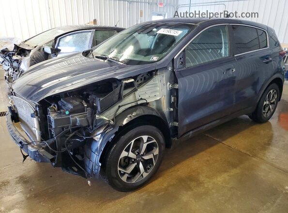 KNDPMCAC3N7999662 2022 KIA SPORTAGE Синий Передняя левая четверть
