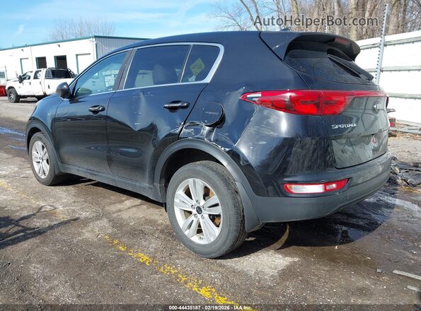 KNDPMCAC6J7389751 2018 KIA SPORTAGE Черный Задняя левая четверть