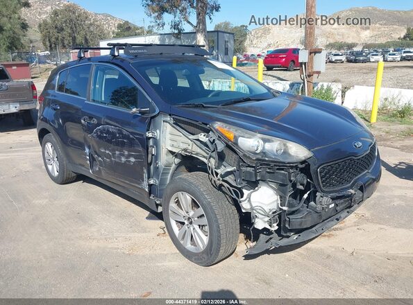 KNDPMCAC8J7331964 2018 KIA SPORTAGE Синий Передняя правая четверть