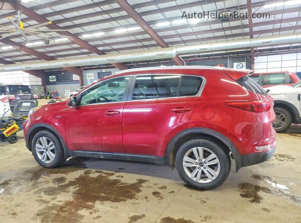 KNDPMCAC9H7271798 2017 KIA SPORTAGE Red Trasero izquierdo