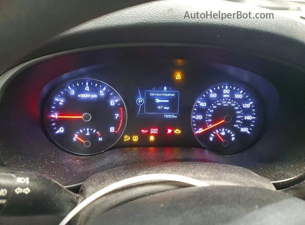 KNDPMCAC9J7368540 2018 KIA SPORTAGE Серебряный Вид щитка приборов