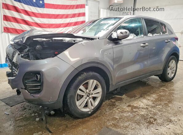 KNDPMCAC9J7368540 2018 KIA SPORTAGE Серебряный Передняя левая четверть