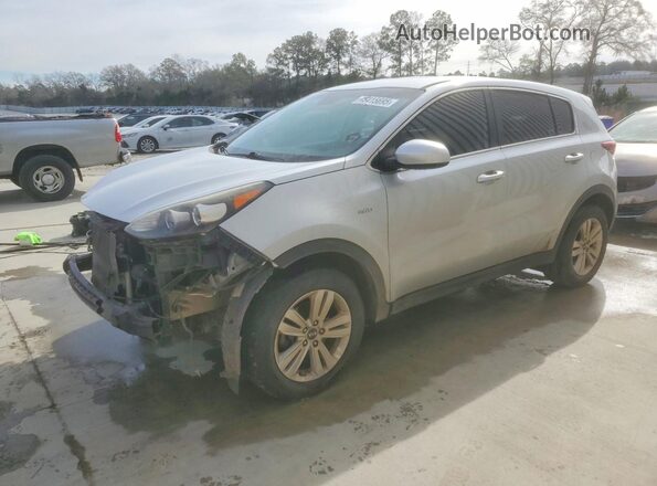 KNDPMCAC9K7518566 2019 KIA SPORTAGE Silver Vista tres cuartos delantera izquierda