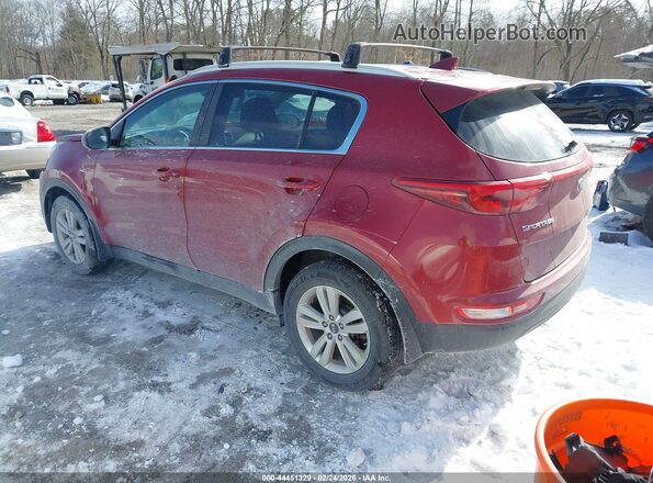 KNDPMCACXK7526675 2019 KIA SPORTAGE Red Rear left