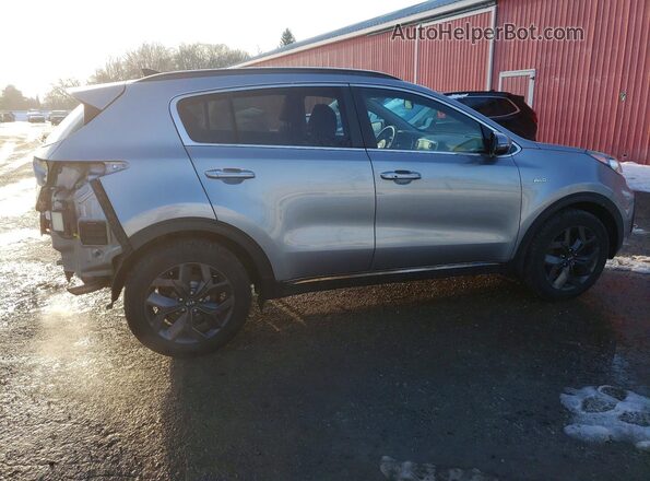 KNDPNCAC0N7963781 2022 KIA SPORTAGE Серебряный Задняя правая четверть