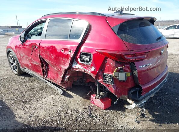 KNDPR3A65L7685973 2020 KIA SPORTAGE Красный Задняя левая четверть