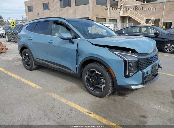 KNDPVDDG6T7285295 2026 KIA SPORTAGE HYBRID Light Blue Передняя правая четверть